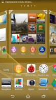 Podstawowy interfejs graficzny Sony Xperia Z3