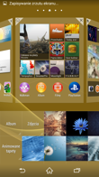 Podstawowy interfejs graficzny Sony Xperia Z3