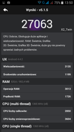 Testy wydajnościowe (Antutu & Quadrant) Testy wydajnościowe (Antutu & Quadrant)