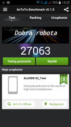 Testy wydajnościowe (Antutu & Quadrant) c.d. Testy wydajnościowe (Antutu & Quadrant) c.d.