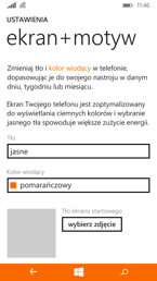 Wersje kolorystyczne i możliwość wyboru tzw. akcentów