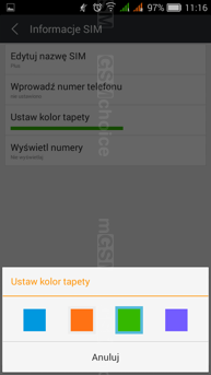 Ustawienia Dual SIM Ustawienia Dual SIM