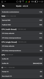 Wyniki testu wydajności AnTuTu Benchmark Wyniki testu wydajności AnTuTu Benchmark