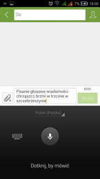 Tworzenie wiadomości i problem wyświetlania informacjo o wybranym połączeniu Tworzenie wiadomości i problem wyświetlania informacjo o wybranym połączeniu