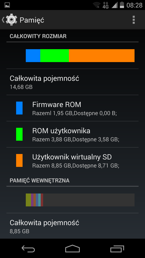 Interfejs, ustawienia i pamięć