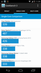 Wyniki benchmarków: Antutu, GFX Bench, 3DMark, Geekbench 3, Quadrant, Vellamo 