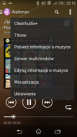 Aplikacja Walkman i ustawienia dźwięku Aplikacja Walkman i ustawienia dźwięku