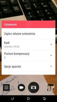 Menu aparatu Menu aparatu