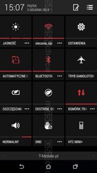 Interfejs: menedżer plików, pasek powiadomień Interfejs: menedżer plików, pasek powiadomień