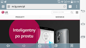 Strony www w poziomie