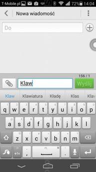 Interfejs: dialer i klawiatura