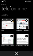 Wybrane aplikacje: Internet Explorer, Apps Center, Office, OneNote, Kalendarz, Kalkulator, OneDrive