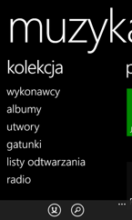 Muzyka, MixRadio, Radio FM, regulacja dźwięku