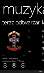 Muzyka, MixRadio, Radio FM, regulacja dźwięku