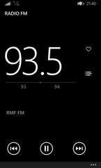 Muzyka, MixRadio, Radio FM, regulacja dźwięku