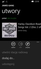 Muzyka, MixRadio, Radio FM, regulacja dźwięku