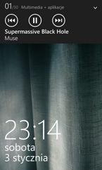 Muzyka, MixRadio, Radio FM, regulacja dźwięku