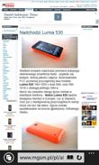 Wybrane aplikacje: Internet Explorer, Apps Center, Office, OneNote, Kalendarz, Kalkulator, OneDrive