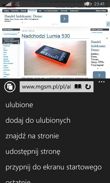 Wybrane aplikacje: Internet Explorer, Apps Center, Office, OneNote, Kalendarz, Kalkulator, OneDrive