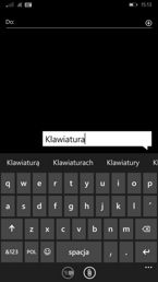 Klawiatury, dialer, wyszukiwarka kontaktów