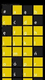 Klawiatury, dialer, wyszukiwarka kontaktów