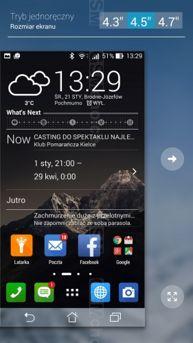 Obsługa jedną ręką i tryb prosty Obsługa jedną ręką i tryb prosty