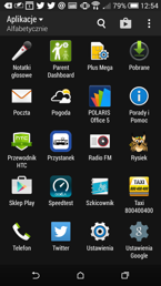 Menu telefonu ułożone klasycznie - bez niespodzianek