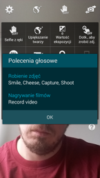 Opcje związane z fotografowaniem