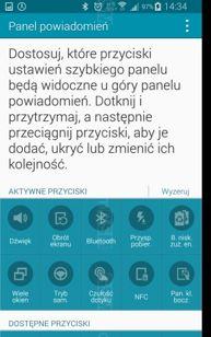 Powiadomienia, skróty i ich edycja