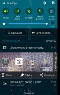 Powiadomienia, skróty i ich edycja