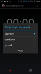 Dialer, dyktafon, menedżer plików, przeglądarka