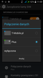 Zarządzanie kartami SIM