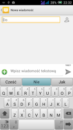 Połączenia i wprowadzanie tekstu