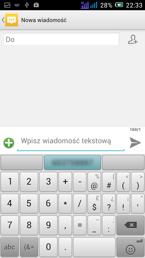 Połączenia i wprowadzanie tekstu