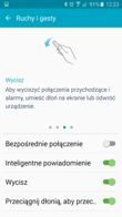 Gesty, ustawienia dźwięku Gesty, ustawienia dźwięku