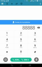 Dialer i klawiatura SMS