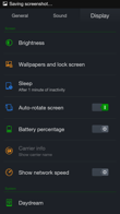 Oppo R5 - górny panel i ustawienia