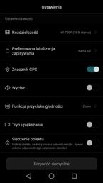 Menu aparatu głównego i kamery