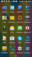 Menu telefonu