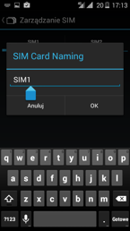 Ustawienia opcji dual-SIM