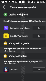 Wyniki benchmarku