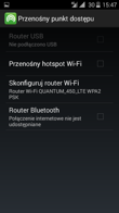 Menu telefonu