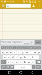 Klawiatura SMS, ustawienia klawiszy, powiadomienia