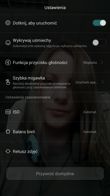 Menu aparatu przedniego