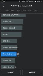 Wyniki benchmarków