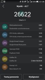 Wyniki benchmarków
