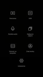 Menu aparatu głównego