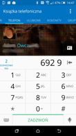 Dialer, tryb samochodowy, foldery, Peel, radio