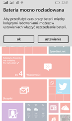 Opcje związane z baterią