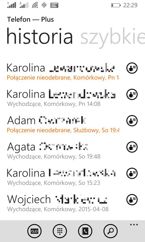 Łączenie kafelków połączeń i wiadomości, wspólne i osobne listy połączeń na tle białym i czarnym Łączenie kafelków połączeń i wiadomości, wspólne i osobne listy połączeń na tle białym i czarnym